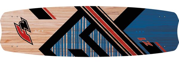 kiteboard_Z1_wood_blue_top_graphic